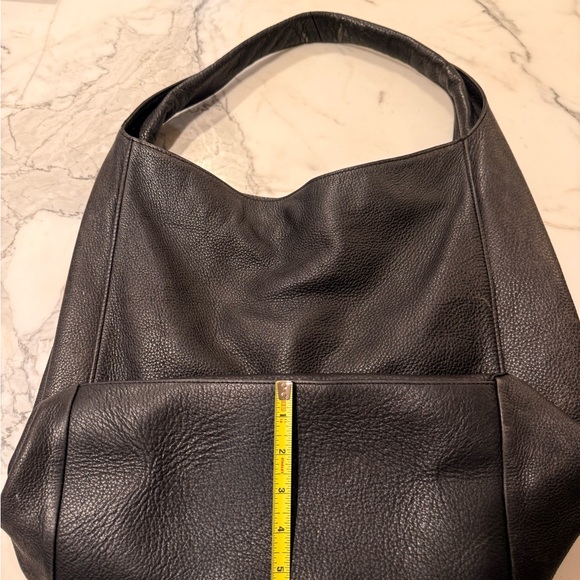 Auxiliary Black Leather Handbag - Picture 10 of 13